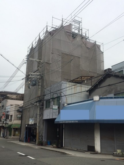 台風養生の様子